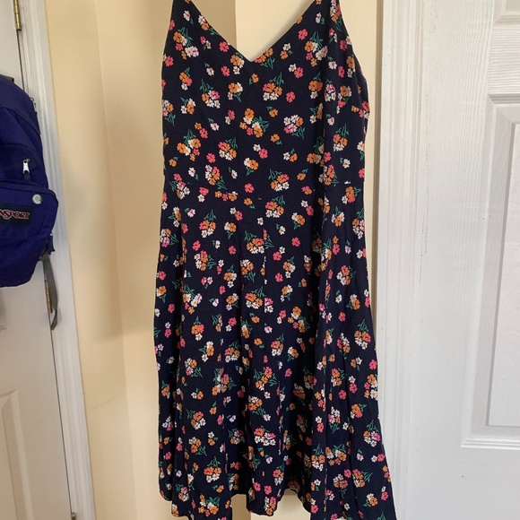 GAP Navy and Floral Printed Dress - Picture 1 of 4